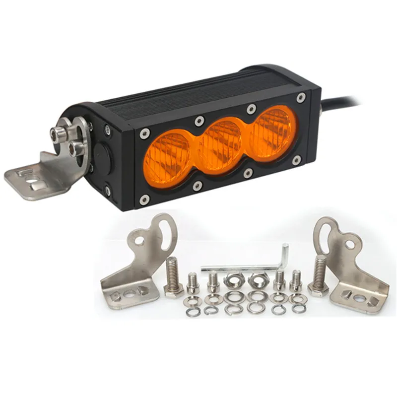
Amber led light bar 30w 180w 300w working light bar 6000k LED off road light bar single row hot sell 12V -24V 