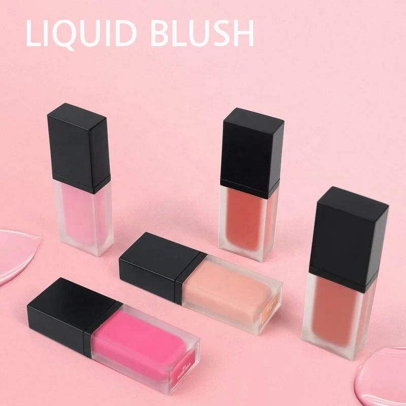 Moist High Pigment Liquid Blush Cheek Makeup Custom Blush Cream Private Label Long Lasting Vegan Blush