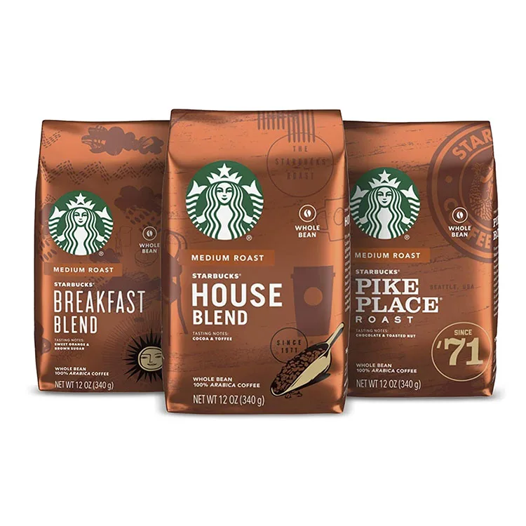  Custom 250g 340g 500g 1000g Side Gusset Plastic Mylar Packaging Pouches Flat Bottom Paper Foil Coffee Bag With