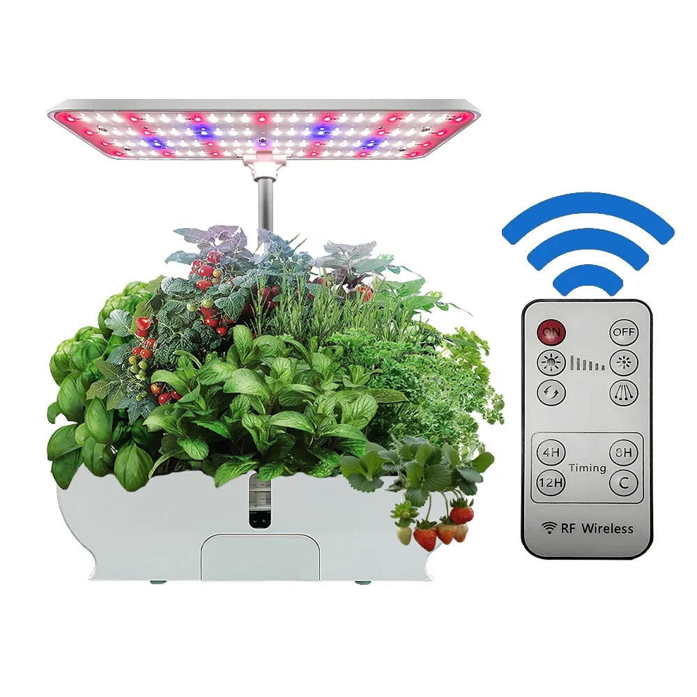 Home Smart Germination Garden,Hydroponics Growing Nutrient Pot,Mini Smart indoor garden with Cycle Timing Function