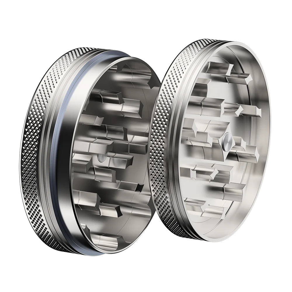 Wholesale 63mm 2Parts Portable Aluminum Herb Grinder