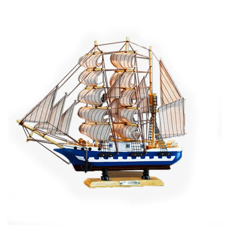 45cm sailing ship wooden models boat novelty gifts home decor