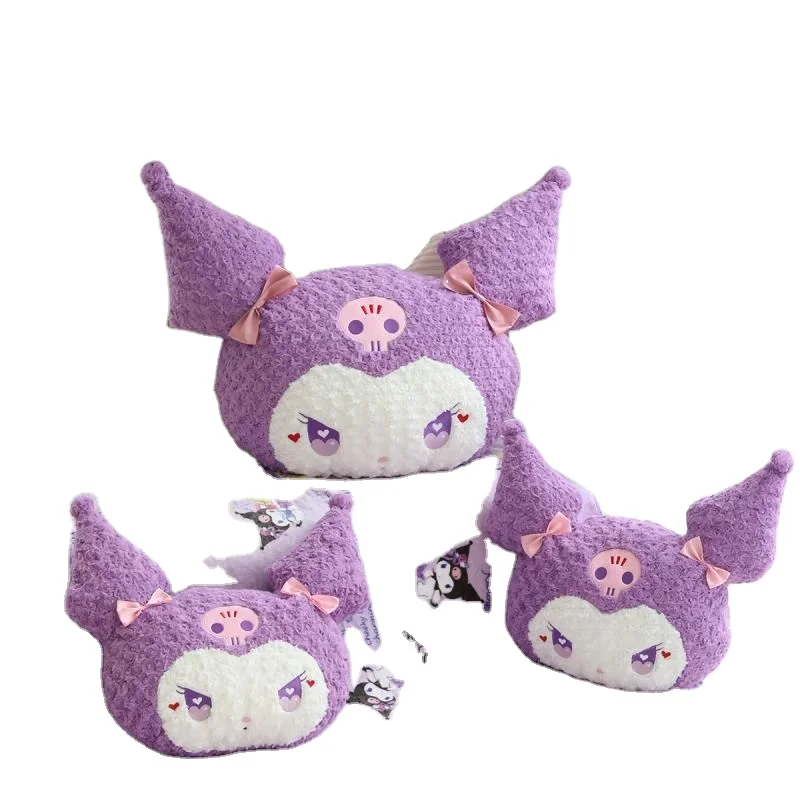 New Cute Plush Cartoon Cushion Blanket Sanrio Plush Toy Anime Figure Kuromi Plush Stuffed Pillow Blanket wholesale sanrio pillow