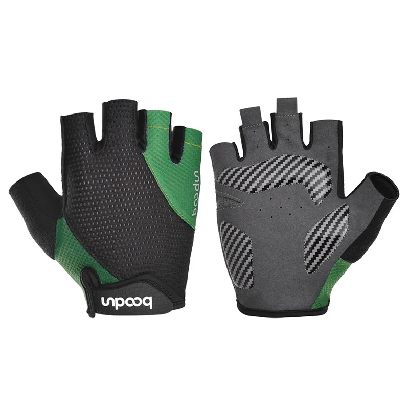 BD1408 Outdoor Half Finger Bike Gloves anti slip Road Cycling Bicycle Riding Gloves Manufacturer