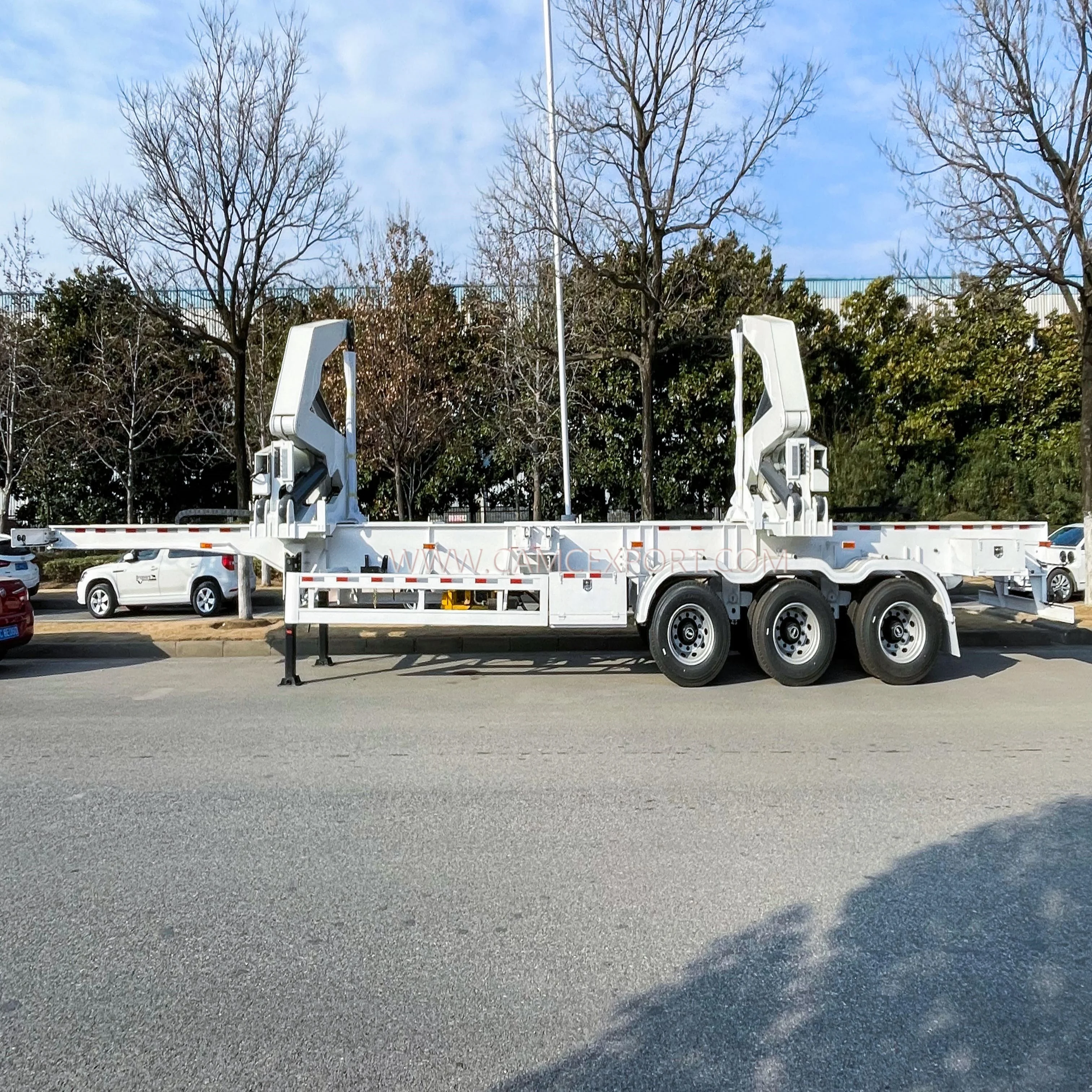 Good price 37t container transport side lifter well-made heavy truck trailer self loader