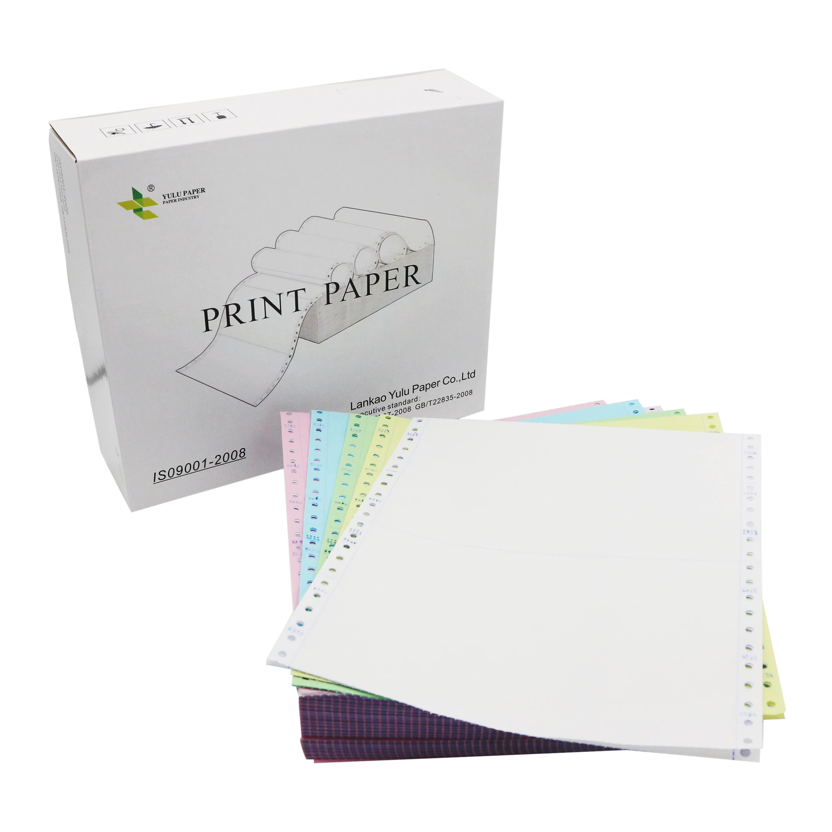 China factory 3 plys Continuous Carbonless Computer Paper NCR Printing Paper Sheets Form Copies for Invoice