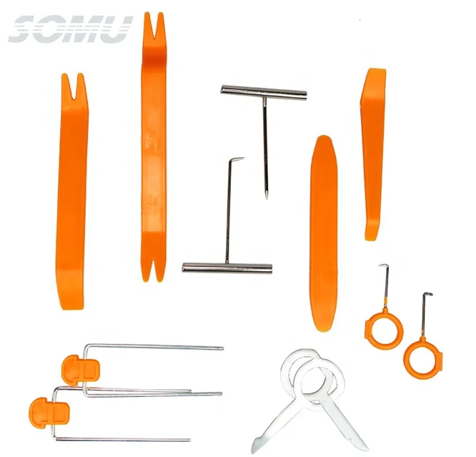 12 Pcs Clip Pliers Set Fastener Remover Repair Kit with Storage Bag for Car Door Panel Dashboard