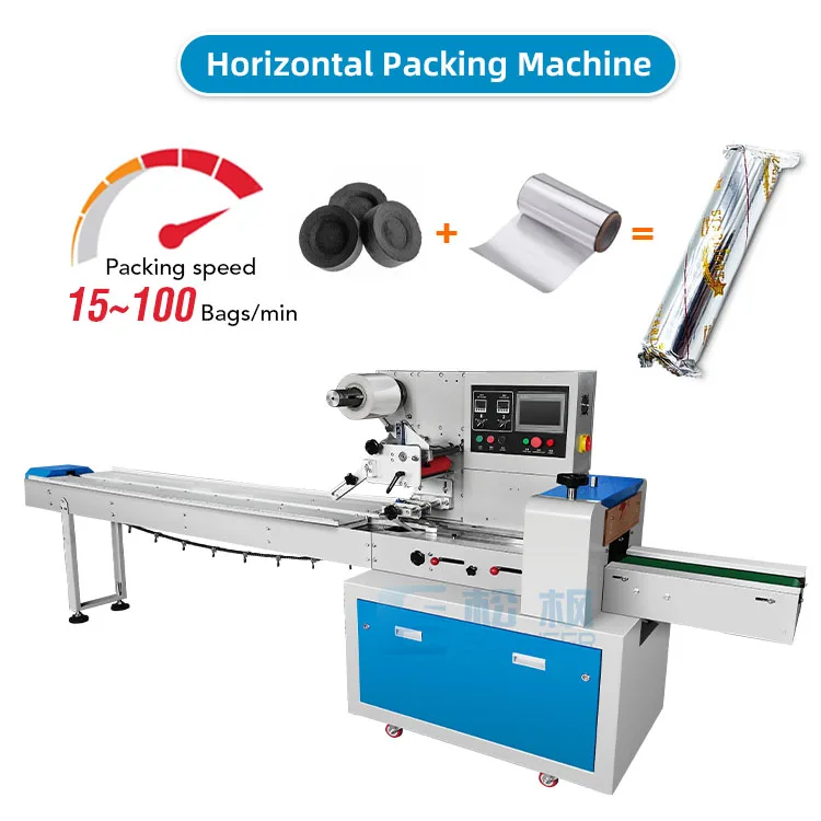 High speed automatic shisha hookah charcoal sachet bag packaging small paper box packing machine line
