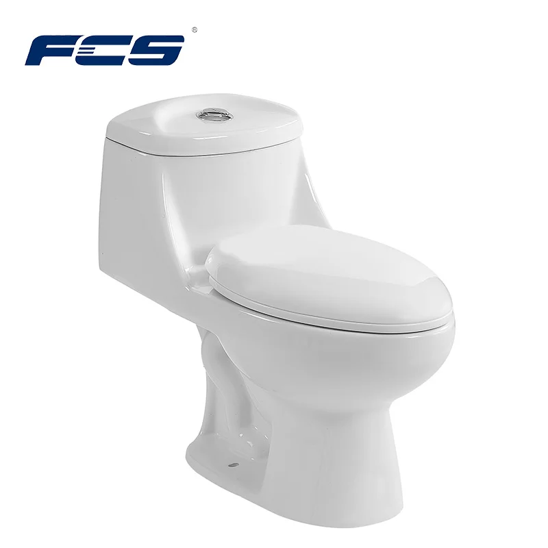 Cheap Durable White Ceramic Double Upflush Siphonic One Piece Toilet Commode Toilet