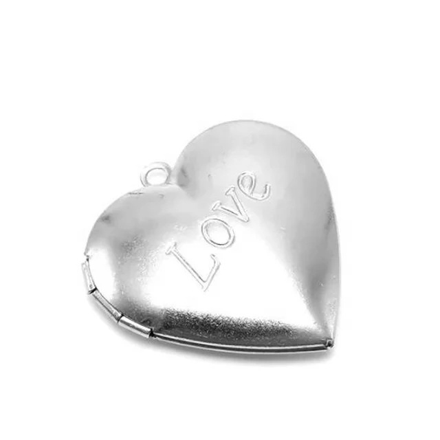 Yiwu Aceon Stainless Steel Shinny Polished Love Word Light Weight Openable Memory Jewelry Photo Sticker Heart Locket Pendant