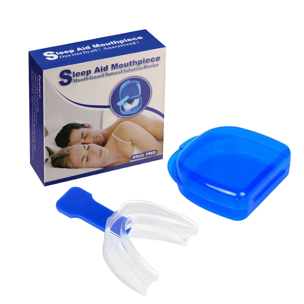 Transparent Colour Anti Snoring Mouthpiece Controls Your Tongue Position To Stop Snoring