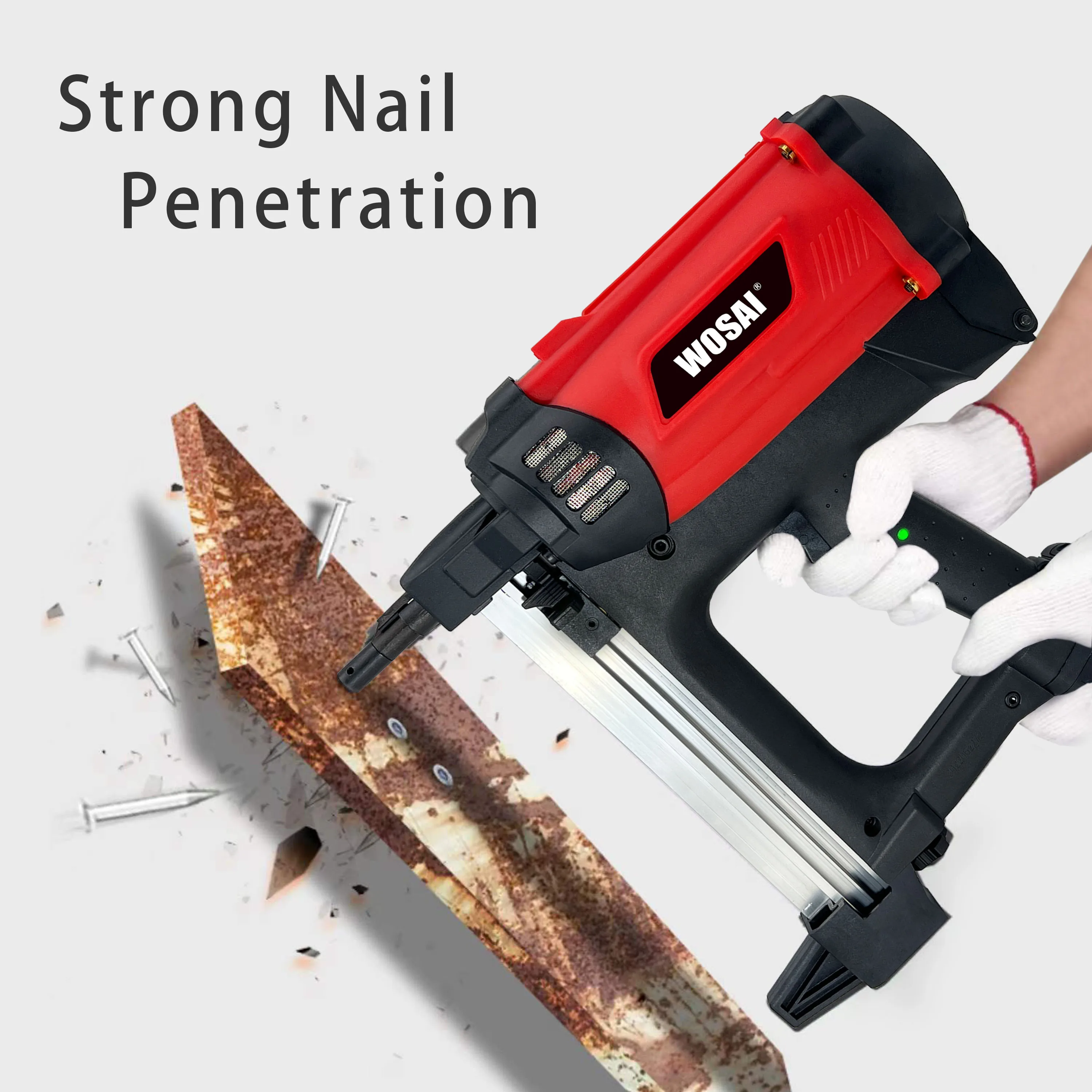 7.4v 2000mah Battery Powered Cordless Wood Concrete Electric Nail Gun For Concrete Wall