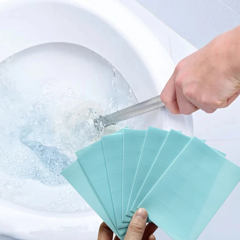 Stain smell removing toilet cleaning disposable toilet cleaner detergent sheets Toilet bowl cleaner sheets