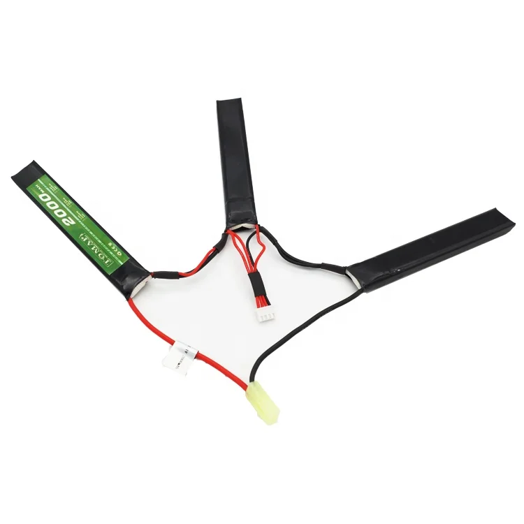 TOMAP High Rate Chargeable Model Gun RC Lipo Battery 11.1V 2000Mah 10C 20C