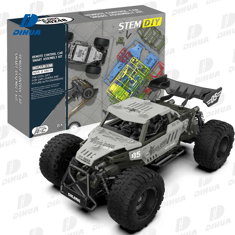 3-in-1 STEM RC Vehicles Set 1:18 Building Remote Control Racer Car Toy Tenon & Mortise Snap Structure Smart Assembly Kit 71 PCS