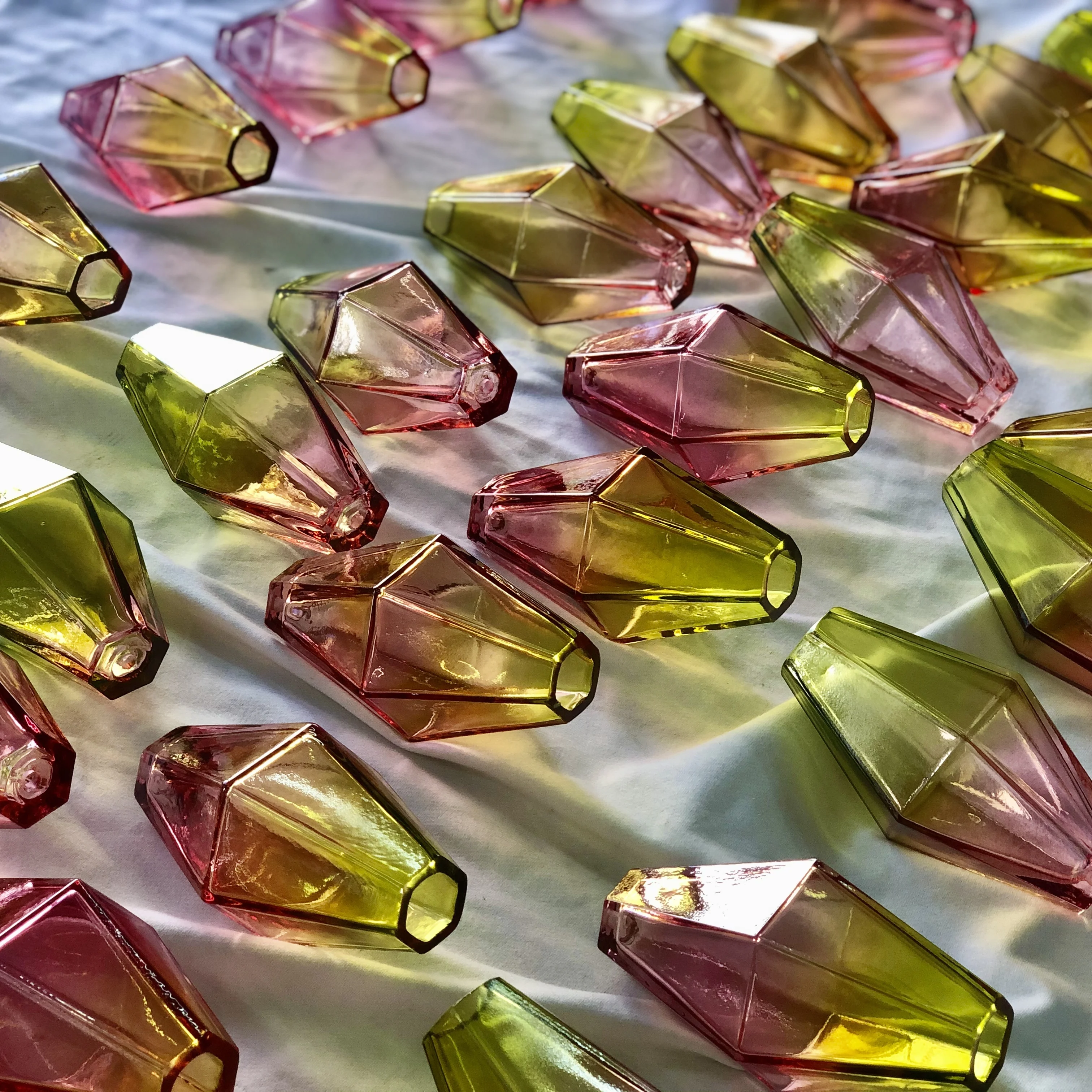 Art Nouveau Handmade Vintage Venini Murano Glass Chandelier Pendants Light Gold Metal frame For Dinning Home decor