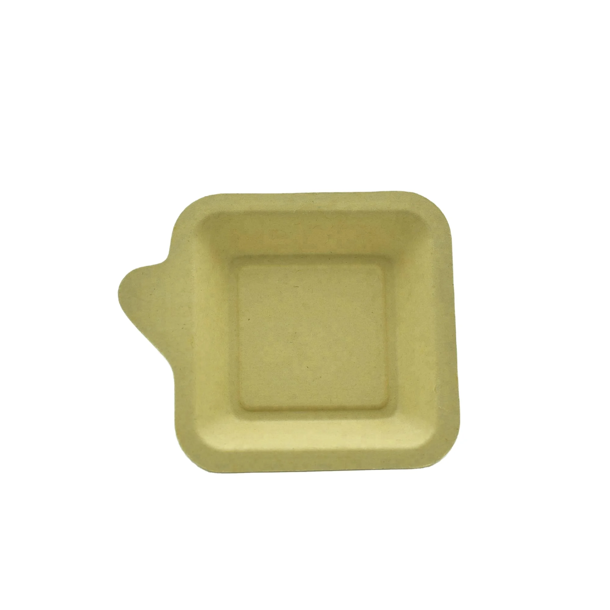 biodegradable disposable sugarcane bagasse food tray cake tray bamboo tray