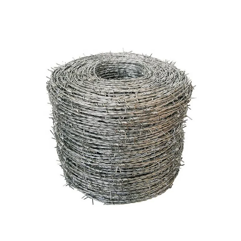 Hot Sale 50kg/roll Galvanized Barbed Iron Wire for Fencing/12 Gauge Barbed Wire Per Meter Length