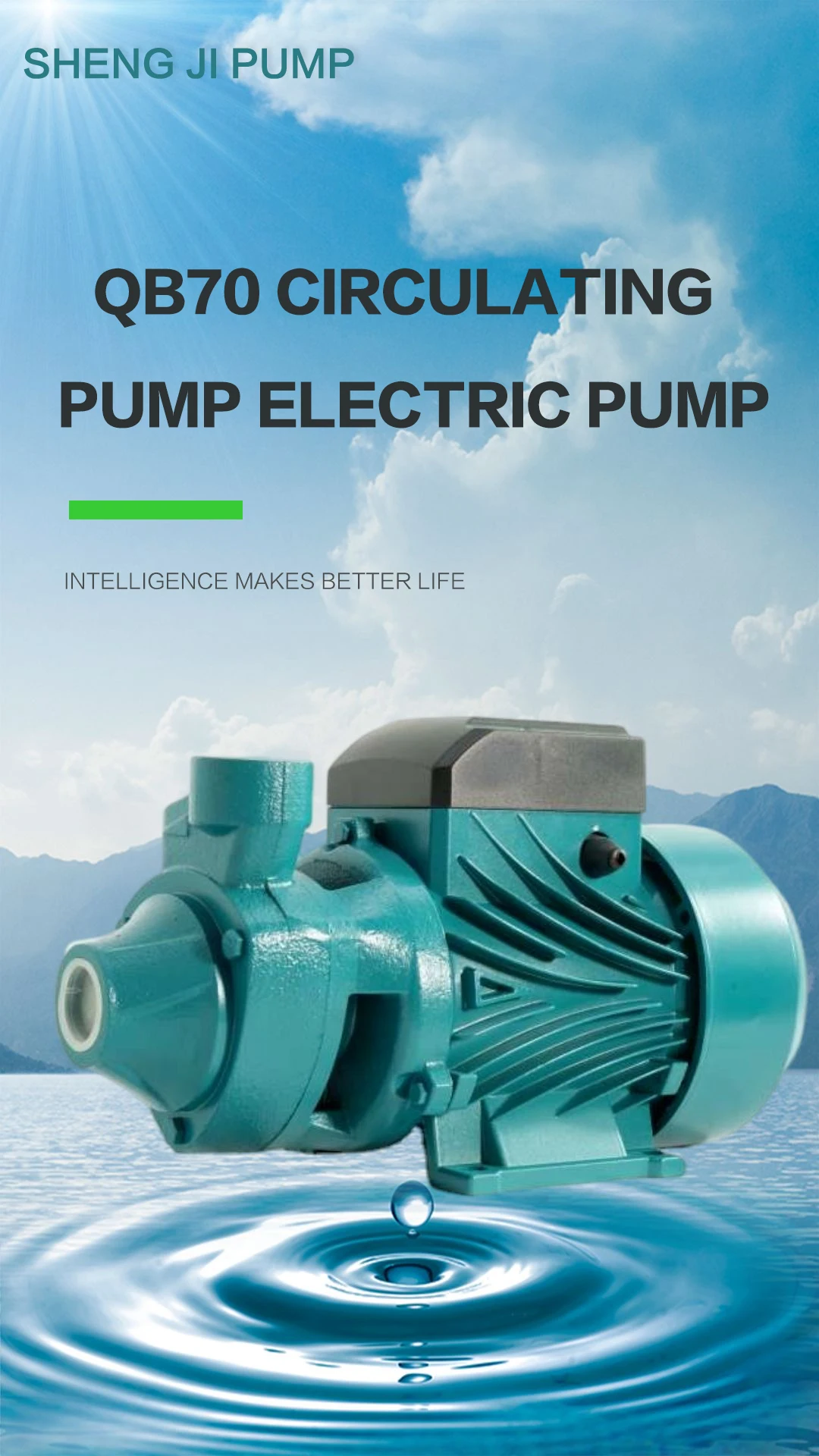 China Top Supplier Promotional Qb70 Household Peripheral Water Motor Pump Support Customization Good Quality Good Price