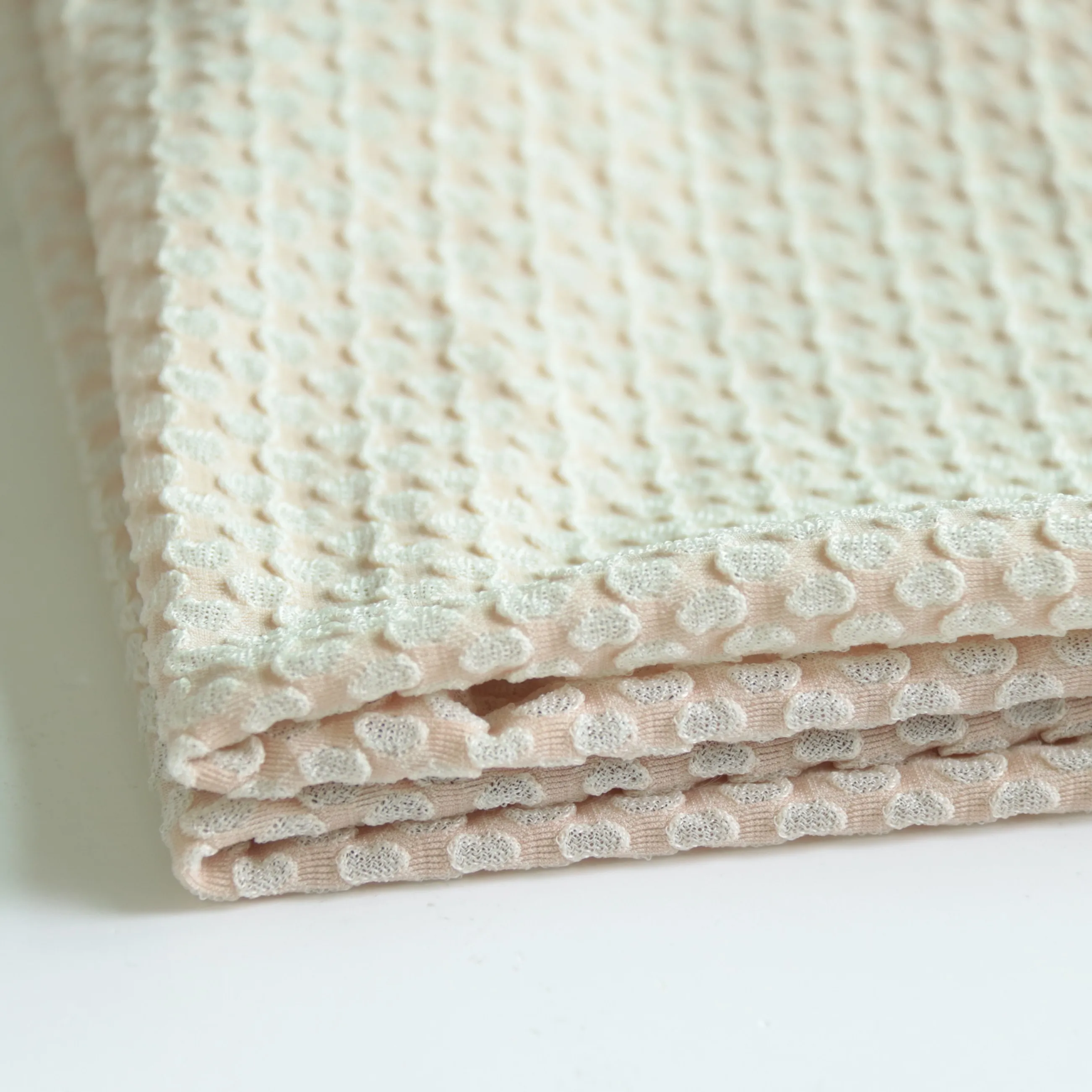 2022 KNIT jacquard 170gsm dot pattern bubble polyester seersucker crinkle fabric