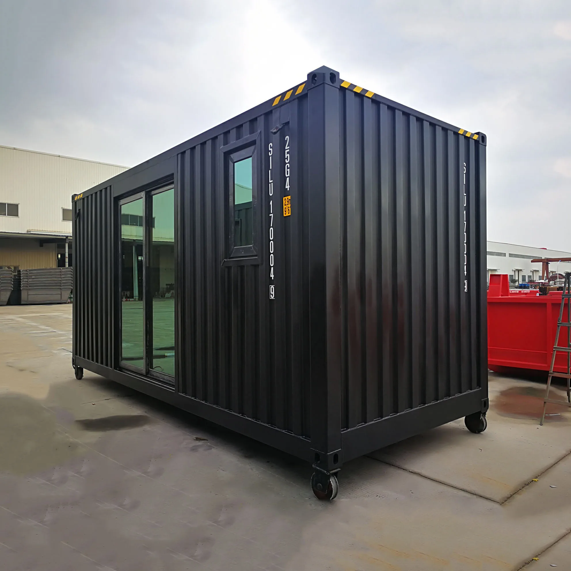 Steel commercial storage container hurricane proof prefab modern houses container houses for sale