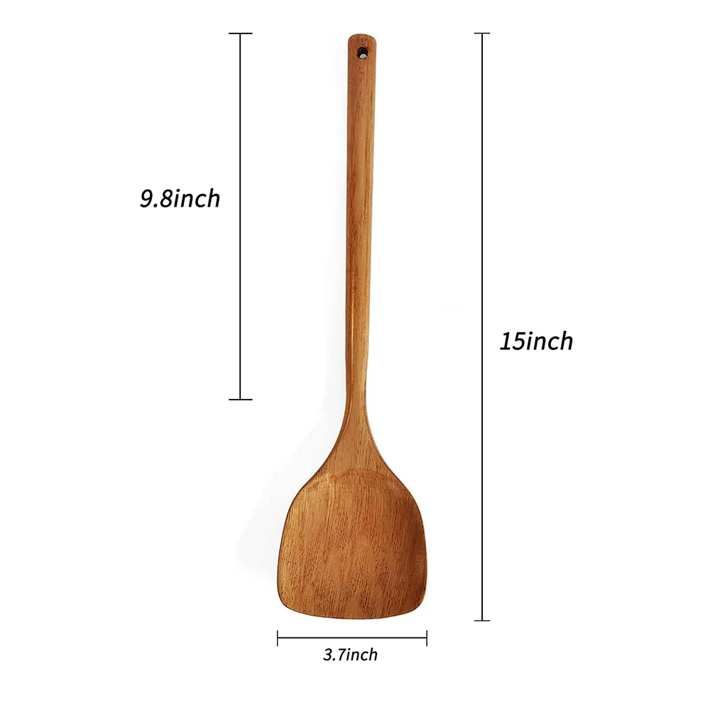Wooden Bamboo Cooking Utensils Natural Kitchen Utensil Spatula Sets