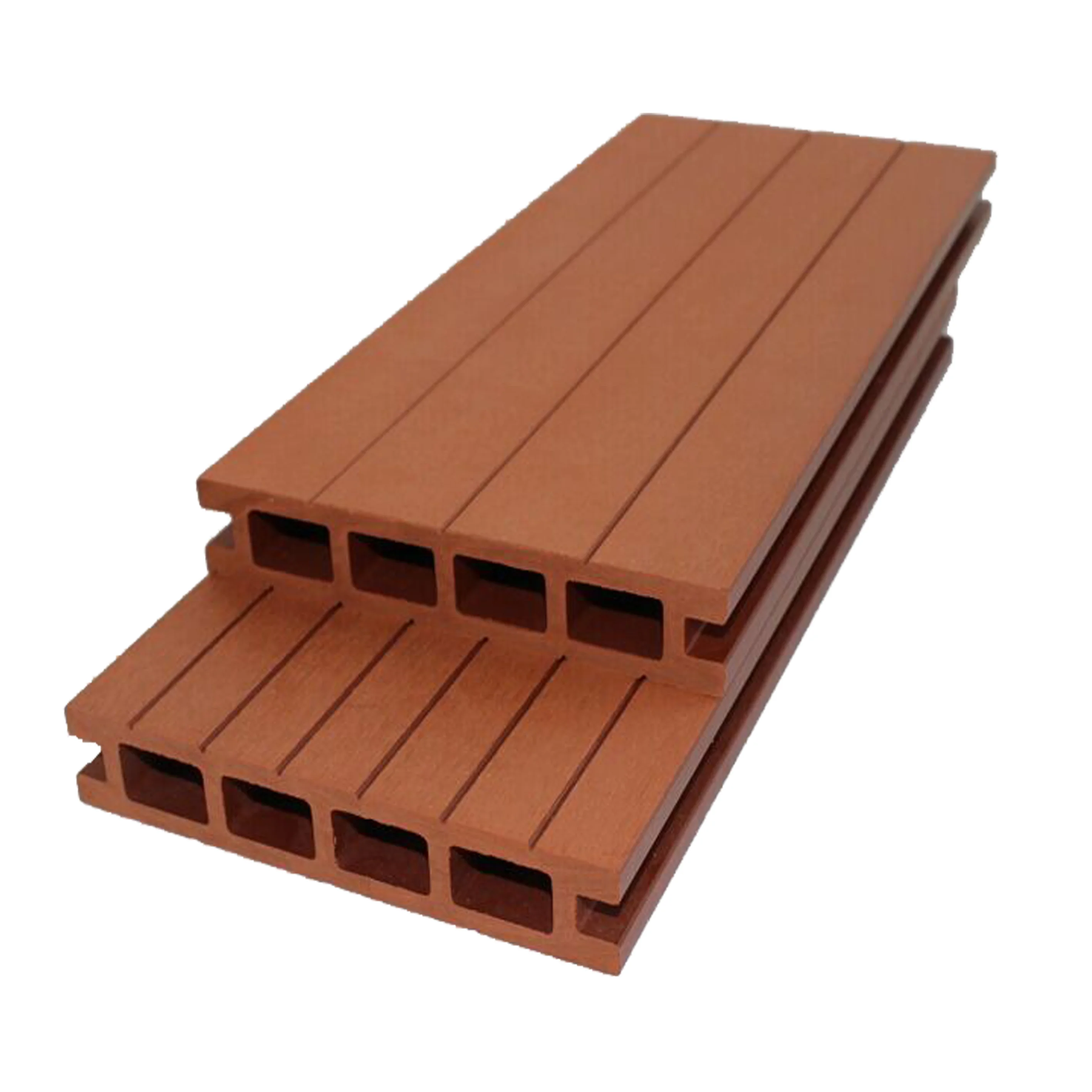 wpc hollow decking 100*25  waterproof outdoor floor UV-anti exterior wood plastic composite board