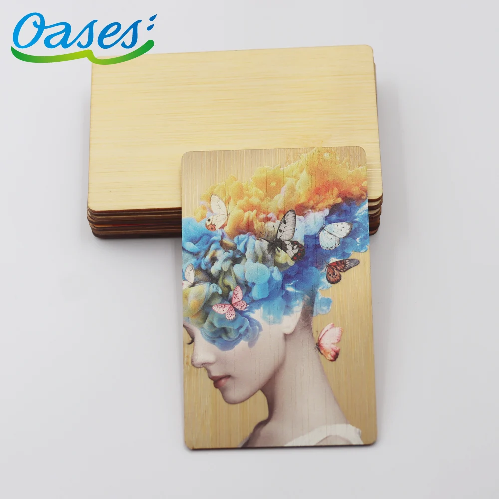 Laser Engraving Bamboo Cards RFID Wood Hotel Key NFC Bamboo Business Card