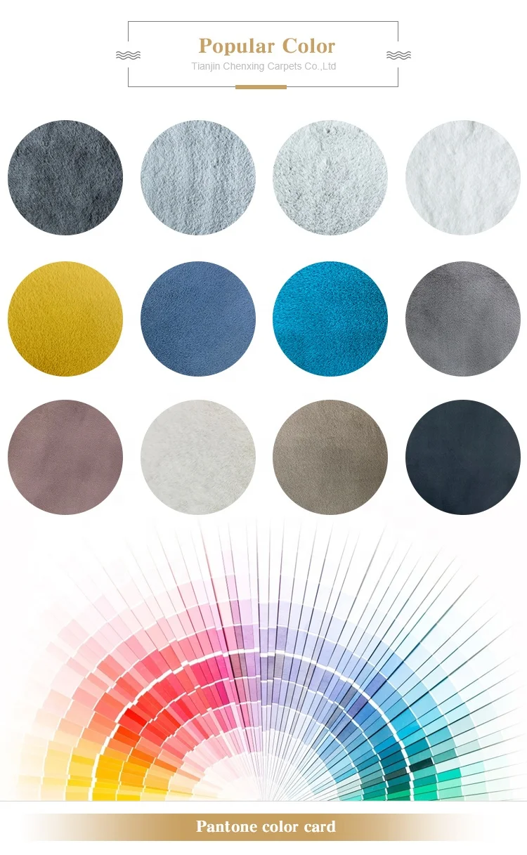 Custom Faux Rabbit Fur Shaggy Carpets Rugs Living Room Modern Manmade Rugs