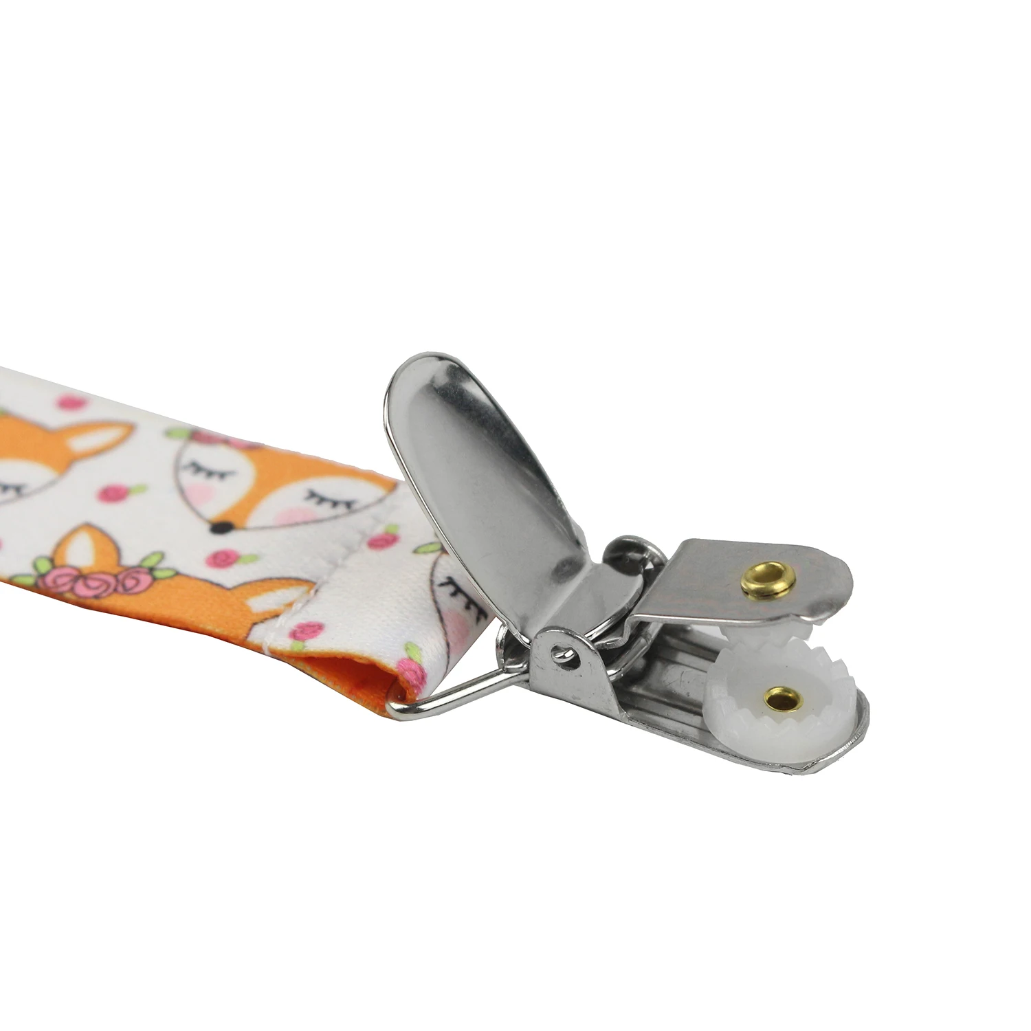 Midi Wholesale Price Custom Polyester Grosgrain Baby Dummy Pacifier Clip For Girls Boys