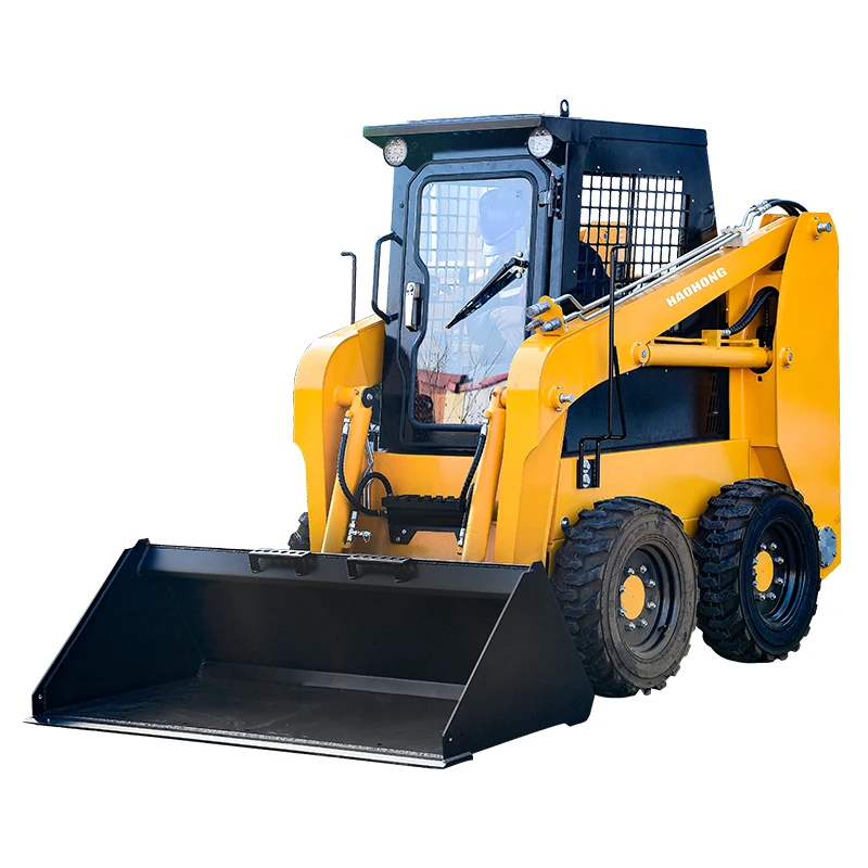 factory Outlet skid steer loader small skid steer loader 4 wheel drive small Skid Steer Loader
