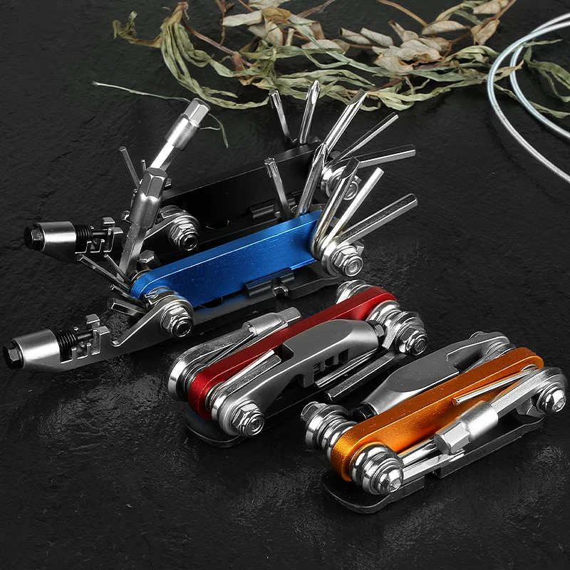 14 in1 Multi-Functional Factory Price Hot Selling OEM Portable Multi Function Tool Bicycle Tools Repair Camping Tool