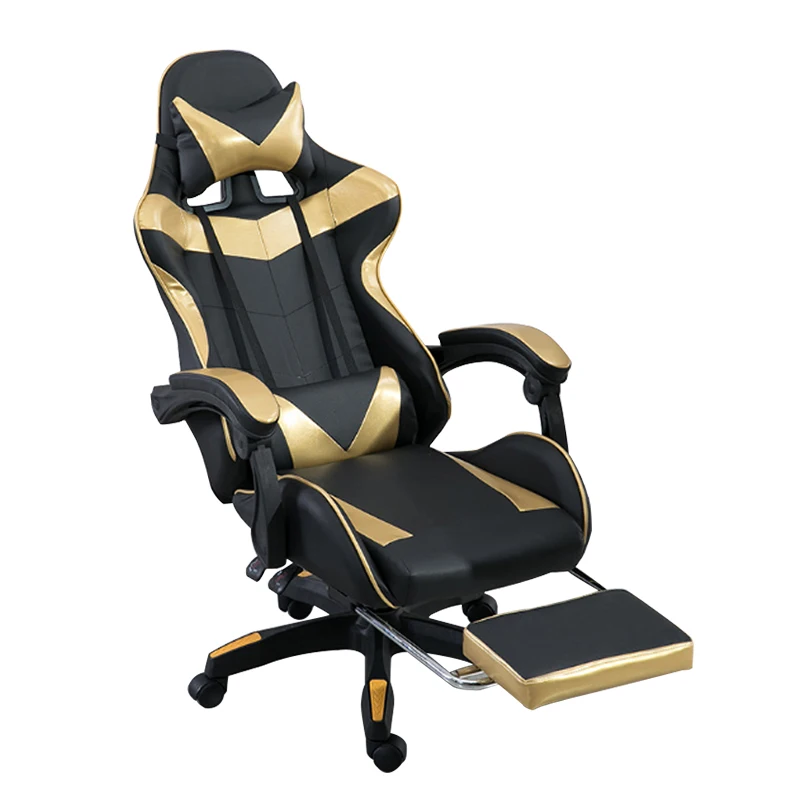 Morden design furniture PU leather wheel high back gaming office chair ergonomic with headrest