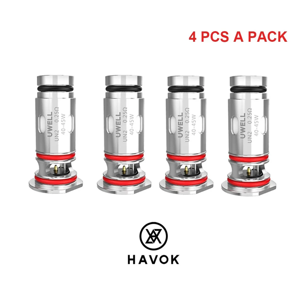 Uwell Havok V1 Pod Kit 0 25/0 6 Ом оригинальные катушки 1 упаковка/4 шт.