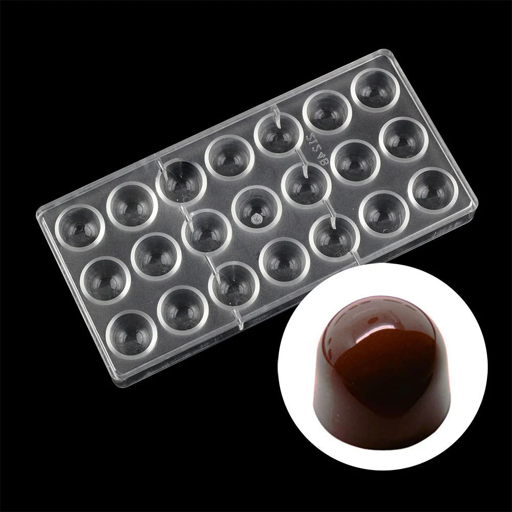 Latest Flat 24 Cavity Oem Pe Customized Design DIY 3D Plastic Cake Mould Round Unique Chocolate Mold