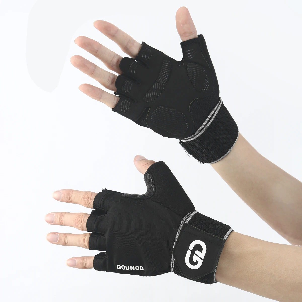 Fitness Half Finger Gloves Wrist Pressure Thin Sweat Absorbent Non-slip Hand Protection Hard Pull Horizontal Bar Riding Gloves