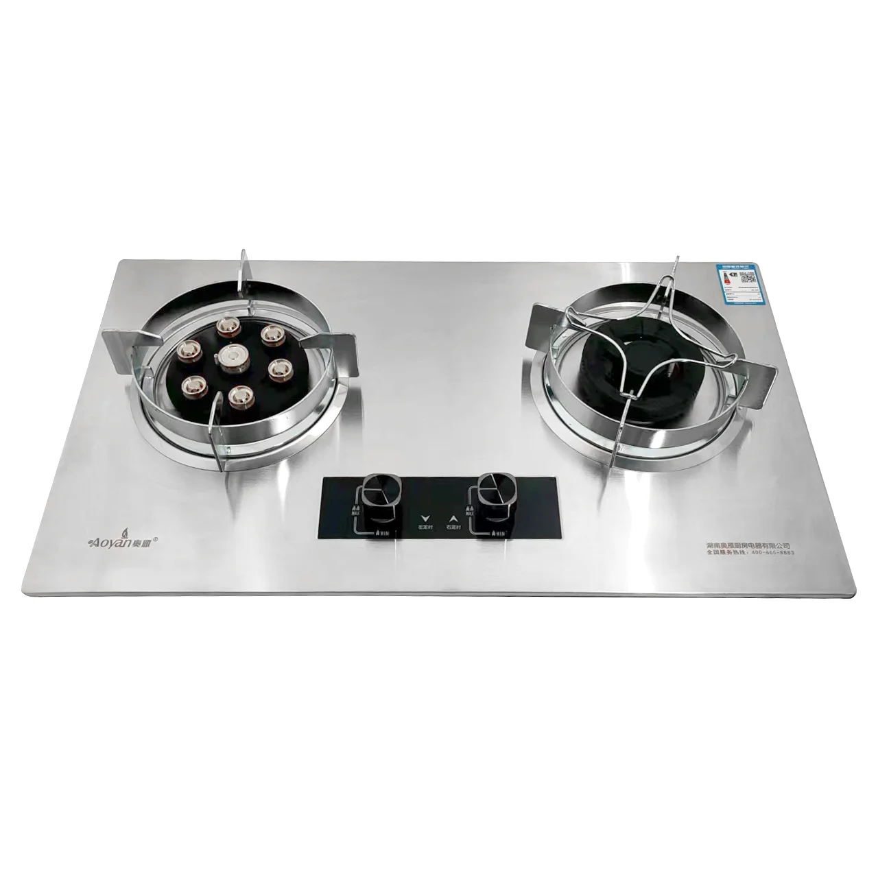 Cooktops 2 Burner Gas Stove Commercial Big Power Burner Gas Stove Cooktop.