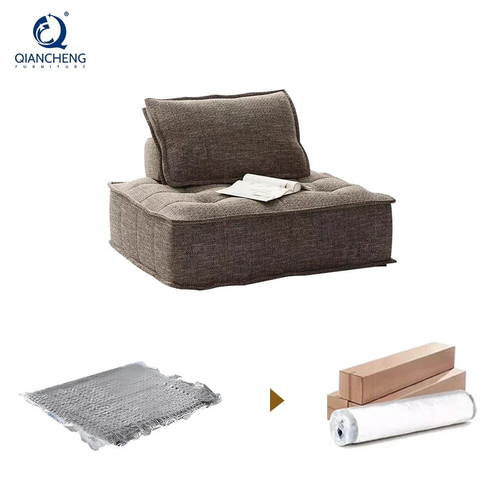 Wholesale Furniture Manufactory Compressible Leisure Compressed Memory Foam Vacuum Sofa Set With Small Cbm