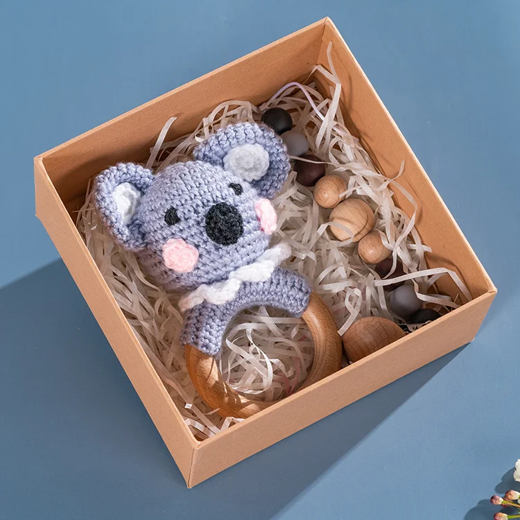 2 in 1 Toys set  Baby Dolls Silicone Cute Soft Babies Doll Fashion Bebe Reborn Dolls Teething toys Baby Wooden Rattle Set