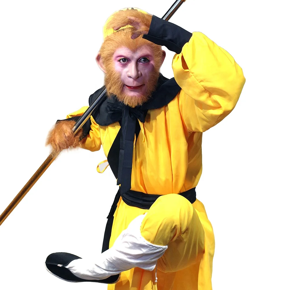 Mythology Character Life Size Monkey King Sun Wukong Resin Wax Figure for Wax Museum Decoration