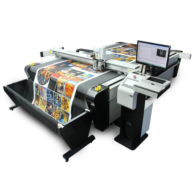 China cutter plotter manufacturer produce corrugated cardboard vinyl flatbed cutting plotter