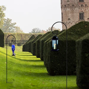 Shepherd Hook 65 Inch 1/2 Inch Thick Solid Metal No Assembly Strong Garden Hooks for Outdoor Christmas Decorations Lanterns