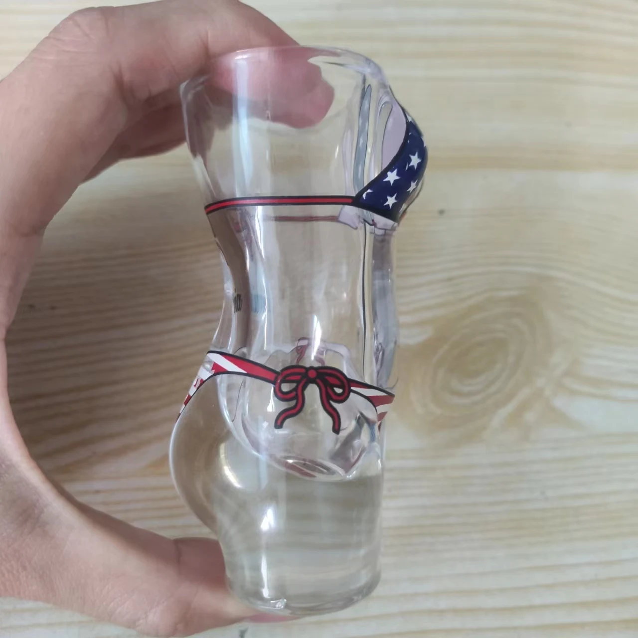 Customized 2oz beer whisky vodka  glass cup Bikini Shot Glass