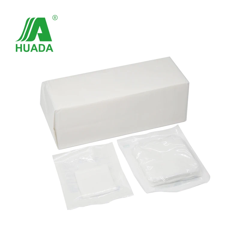 medical consumable dental use non-woven swab 10*10 cm-4 ply 200 pcs per bag  , sterile non-woven gauze pad