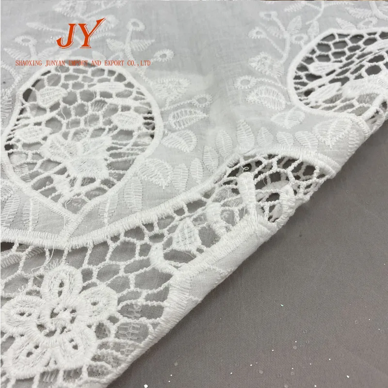 customized design service available small moq 100% Eco Friendly embroidery flowers cotton for sale in dubai