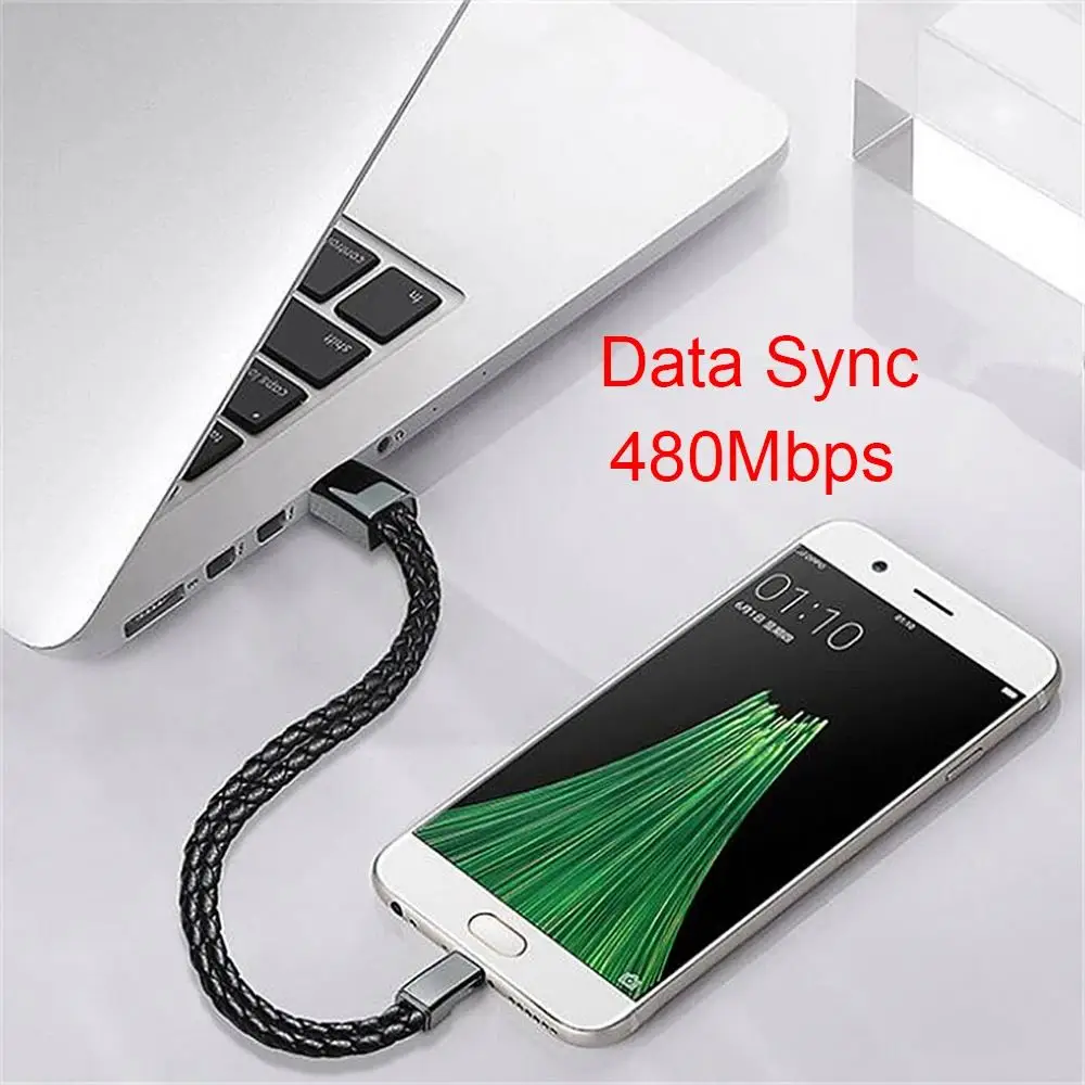 PD60W кабель для браслета Type-C шнур зарядки данных iPhone 15 14 Samsung Huawei Xiaomi быстрая зарядка короткие кабели