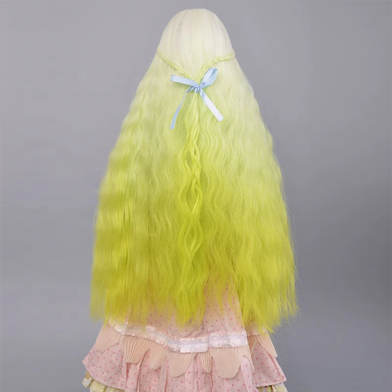 Synthetic doll wig green shot boy style bjd wigs 1/3 1/4 1/6 for choice