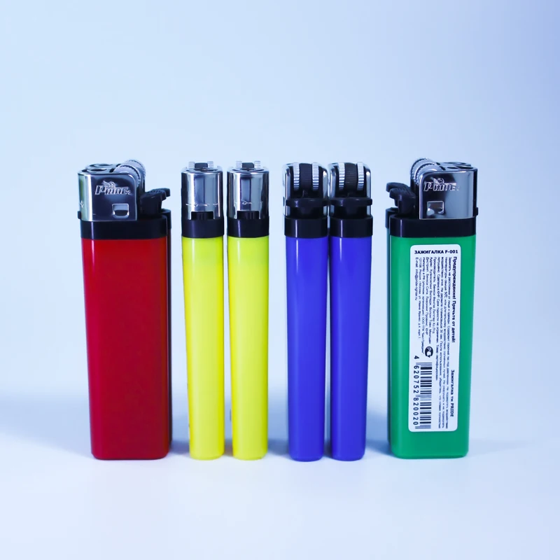 Disposable Flint Lighter Ordinary Grinding Wheel Gas Lighter for Cigarette Made of Durable Plastic for Outdoor Use