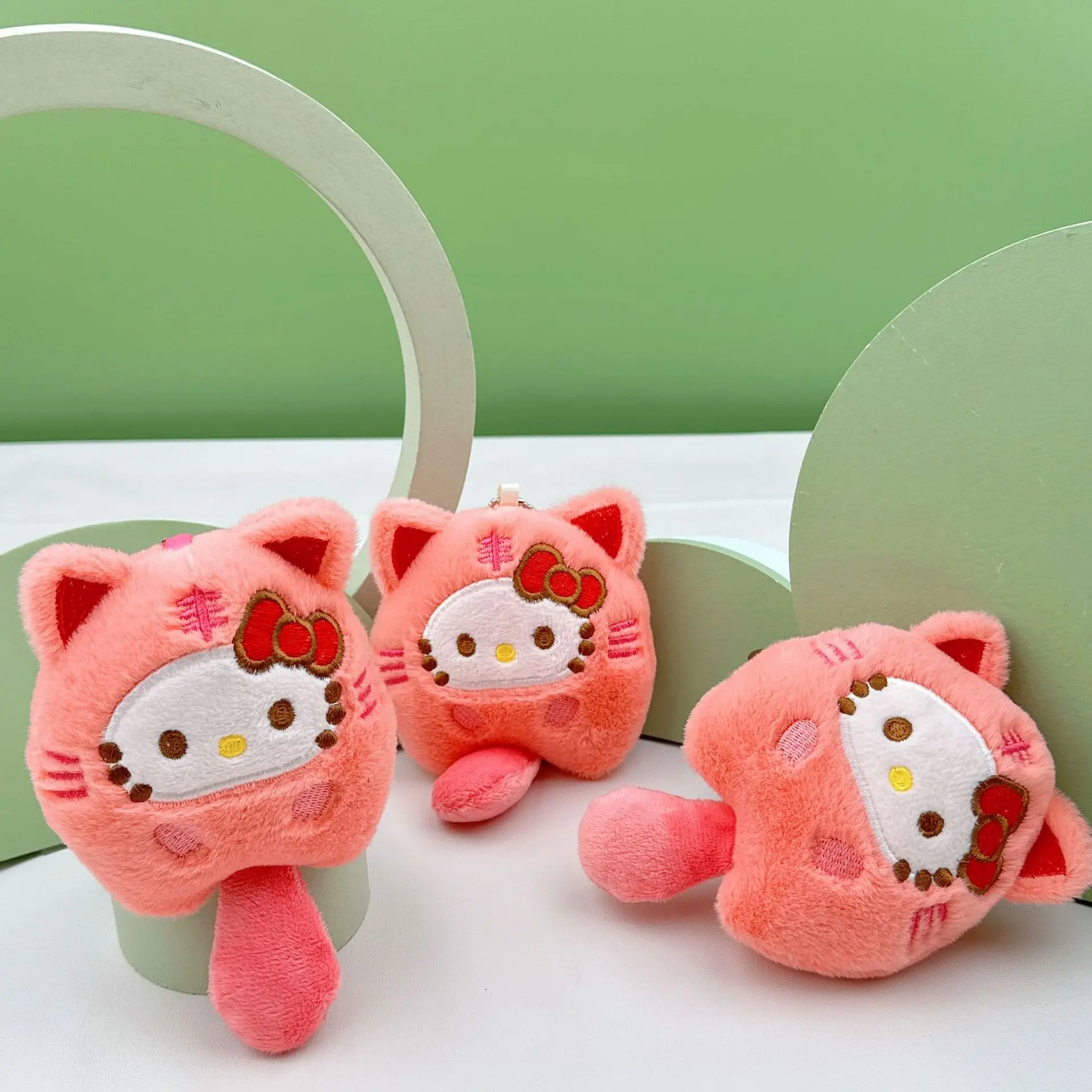 15cm Sanrioo Sanrioed Keychain Cartoon Cat Plush Toys For Claw Machine Animal Plush Toy A Kind Of Style Stuffed Plush Classic