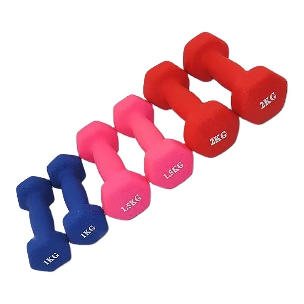 Wholesale customization high quality environmental protection neoprene dumbbell women 1kg 2kg 3kg 4kg 5 kg